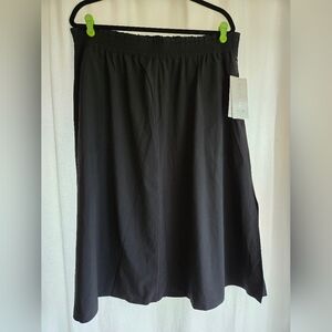 NWT Athleta Black Skirt With Zippered Pockets